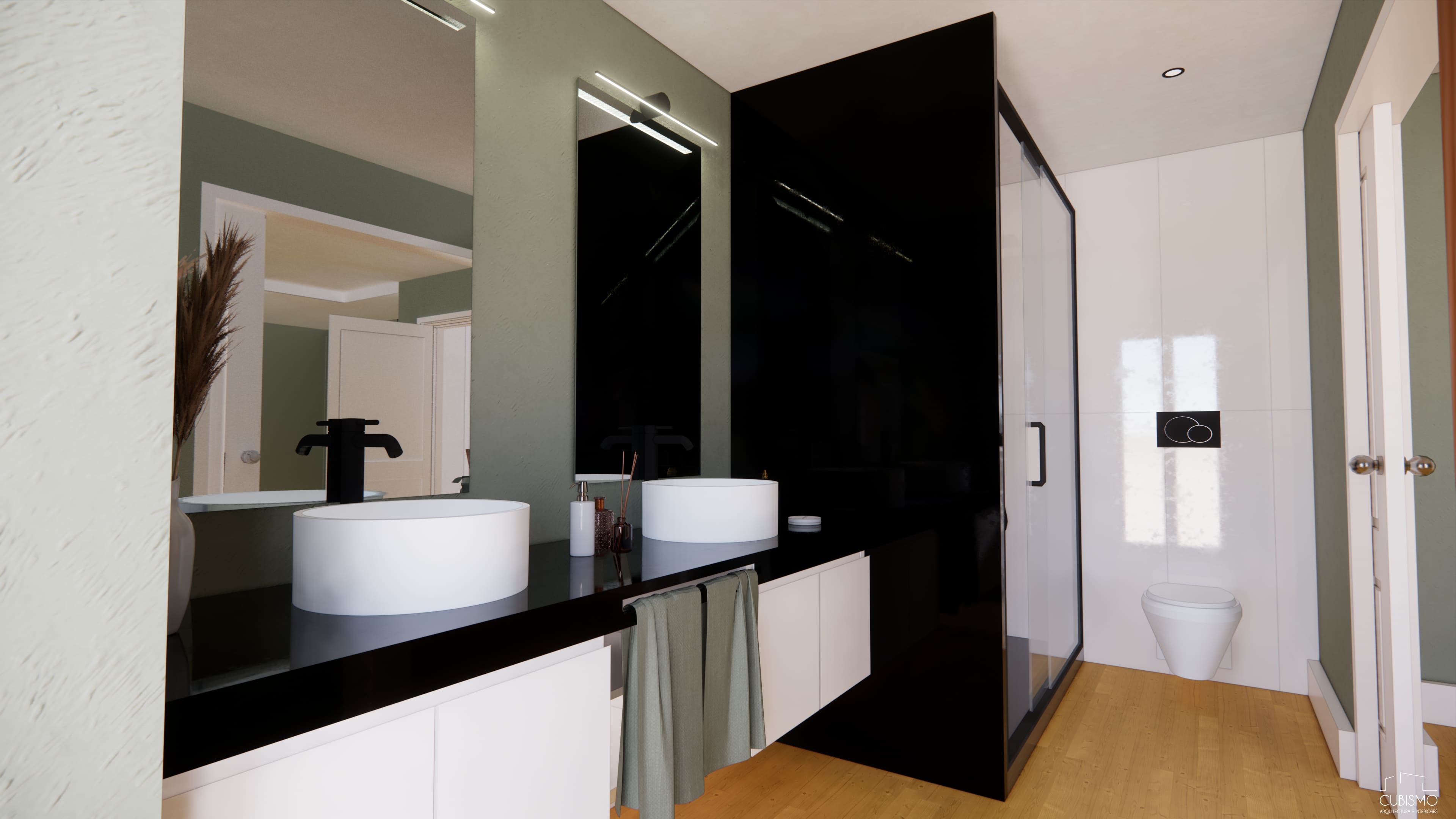 Remodelação de instalação sanitária da suite principal, em apartamento duplex no Príncipe Real, Lisboa